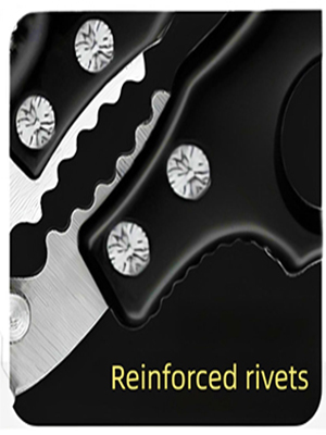 Kitchen Scissors Stainless Steel Shear, Safety Lock, Sharp Heavy Duty Poultry Shears for Food, Chicken Bones, Turkey, Dishwasher Safe, 9.33 Inch, Black