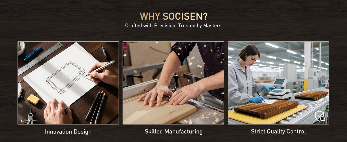 3 Pack Teak Wood Cutting Board Set for Kitchen Charcuterie Board Serving Heavy Duty Non Toxic Slip Over Sink Solid Thick Haus Wooden Chopping Board Large Big Small Meat Best Kitchen Essential Gift