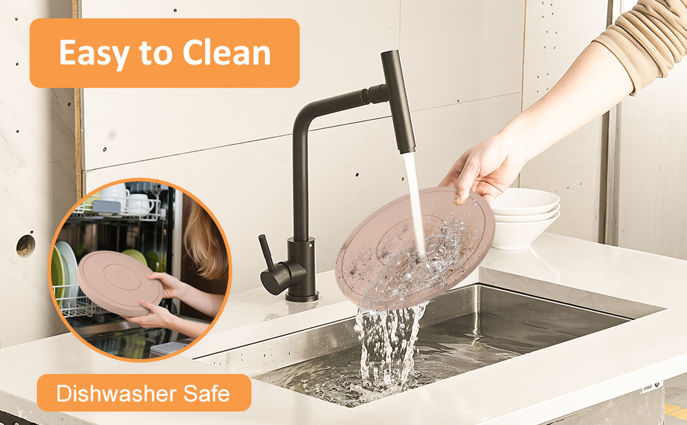 Silicone Trivet Mats 3 Pack Heat Resistant Pot Holders, Multipurpose Non-Slip Hot Pads for Kitchen Potholders, Hot Dishers, Jar Opener, Spoon Holder (Brown)