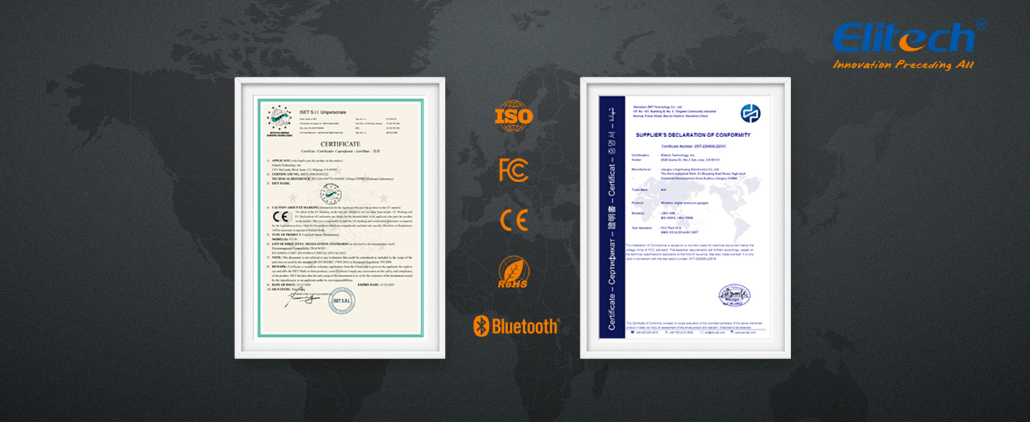 Elitech Laser Temperature Gun, Non-Contact Digital Infrared Thermometer, Adjustable Emissivity, Backlight, Handheld for Grill, Meat, Food, Candy, Automotive, HVAC Tools, -50~530°C(-58~986°F), DIT-220