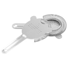 6 PCS Cocktail Strainer Bulk, 3.9 X 6.5 Inch Stainless Steel Bar Strainer, Bar Tools Drink Strainer for Home and Professional Bartenders