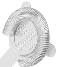 6 PCS Cocktail Strainer Bulk, 3.9 X 6.5 Inch Stainless Steel Bar Strainer, Bar Tools Drink Strainer for Home and Professional Bartenders