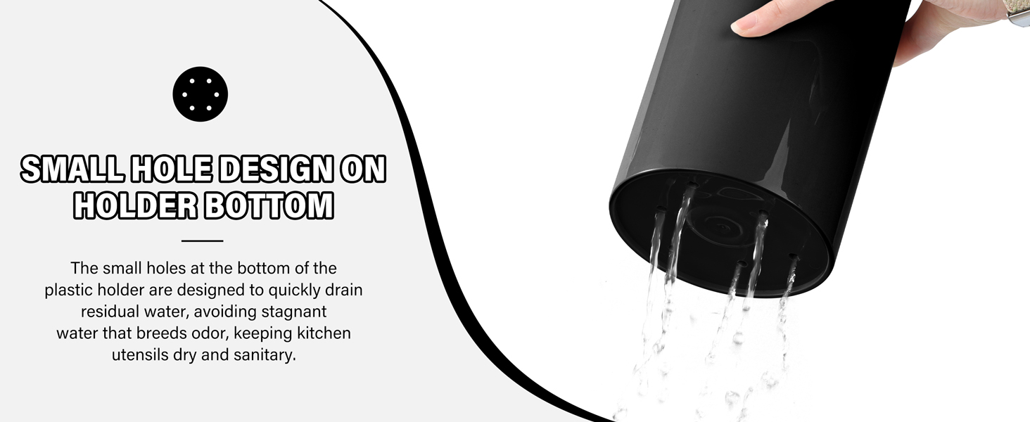 HaWare 11 PCS Silicone Cooking Utensils Set, Heat Resistant Kitchen Utensils with Holder, Food-grade Spatula Sets for Nonstick Cookware, Kitchen Tools Gadgets Include Fish Turner, Spoon (Black)