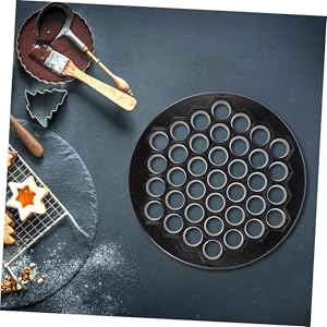 Dumplings Maker 37-Hole Zinc Alloy Press Dumpling Skin Mold Kitchen Tool 10.23X10.23X1.18In for Quick Home Cooking and Family Meal Prep
