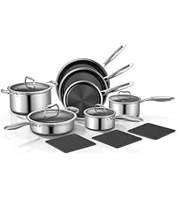 Yoehka Silicone Cooking Utensils Set for Nonstick Cookware, 4Pcs Heat Resistant Kitchen Silicone Spatula and Spoon Set with Stainless Steel Handle, Mixing, Flipping, Turning, Stirring, Black