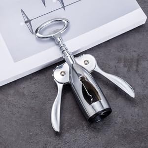 Cabilock Premium Red Wine Corkscrew Opener Wing Corkscrew Foil Cutter Heavy Duty Zinc Alloy Easy to Use for Home Restaurants and Bartenders