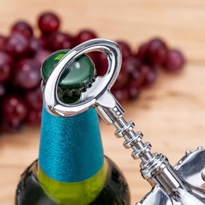 Cabilock Premium Red Wine Corkscrew Opener Wing Corkscrew Foil Cutter Heavy Duty Zinc Alloy Easy to Use for Home Restaurants and Bartenders