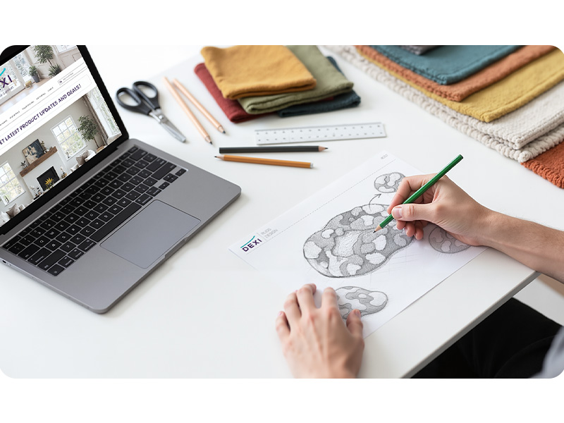 DEXI Kitchen Floor Mats 3 Pieces Non Slip, Washable Runner Rugs Absorbent,Thin Standing Carpet Soft Comfort for Sink Hallway Entryway Laundry Room Boho Decor, Rust