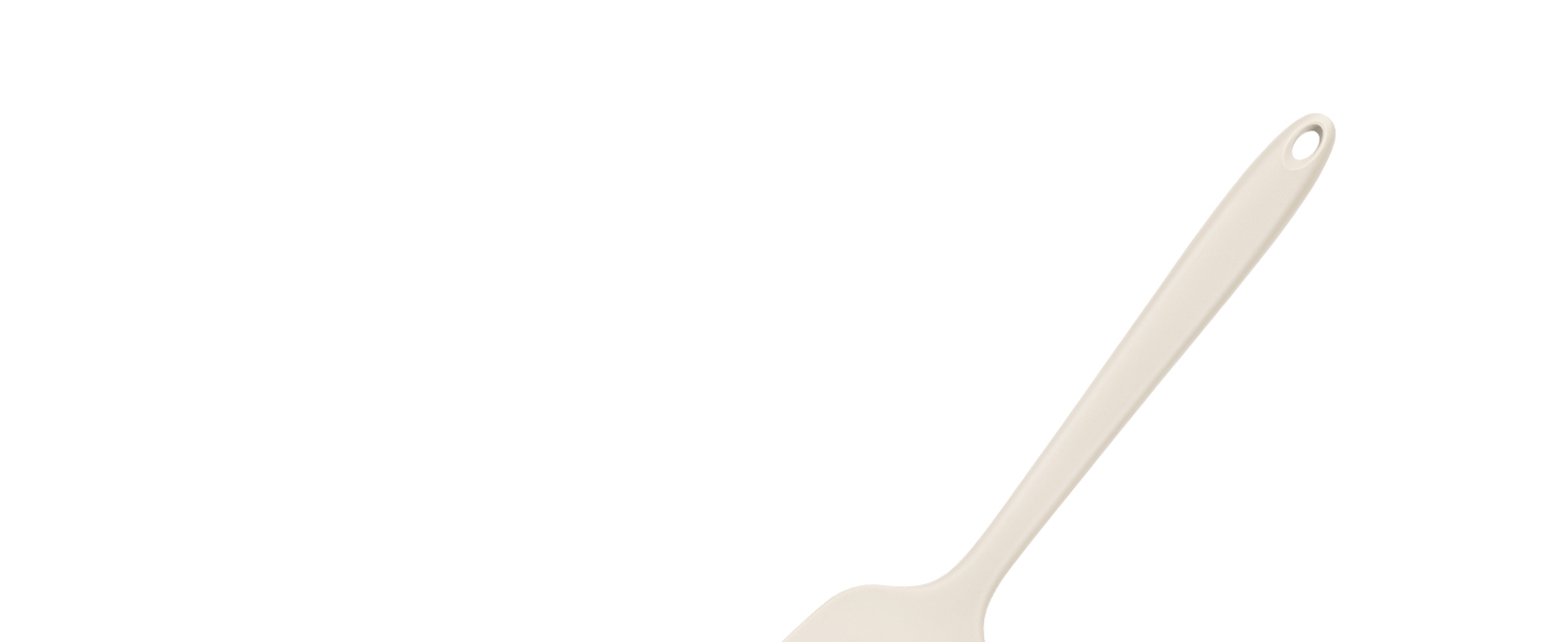 Pack of 2 Silicone Spatula Turners, Non Stick Slotted Kitchen Spatula Set, Heat Resistant BPA Free Kitchen Utensils, One-Piece Design, Suitable for Flipping Fish, Eggs, Steak, Pancakes(KHAKI)