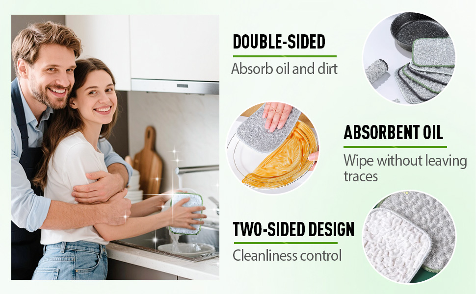 Multipurpose Wire Dishwashing Rags for Wet and Dry, 2026 Reusable Metal Scrubbing Pads Sponge Cloths Towels Clean, Non Scratch Wire Dishcloth for Kitchen, Sinks, Pots, Pans (5pcs)