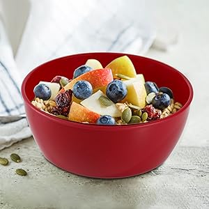 4-Piece Classic Plastic Prep Bowls with Lids, Nesting Plastic Small Mixing Bowl Set for Mixing, Baking, Prepping, Cooking and Serving Food, Microwave and Dishwasher Safe