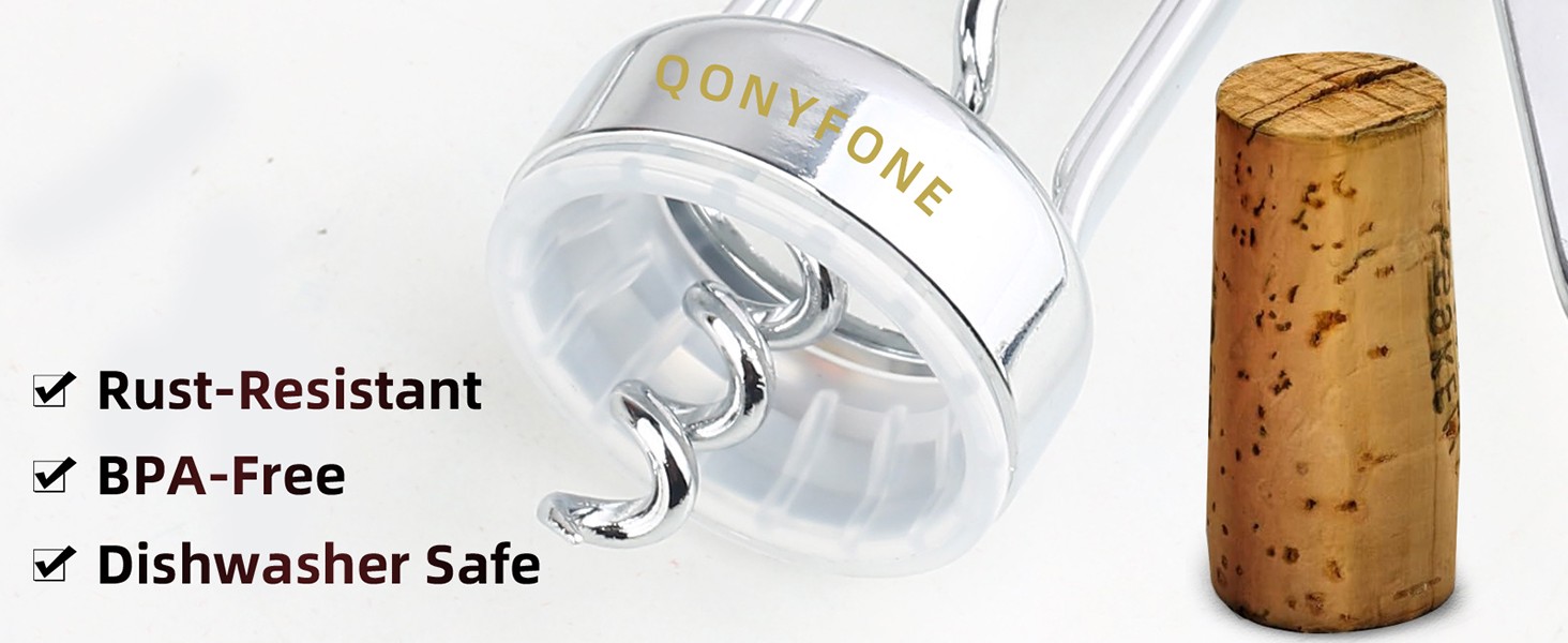 Wing Corkscrew Wine Opener, Premium Zinc Alloy Manual Bottle Opener, Heavy Duty Multifunctional Tool for Kitchen, Bar, Restaurant & Waiters (Silver)