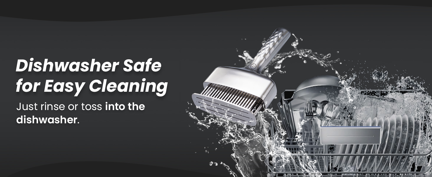 Meat Tenderizer Tool, Stainless Steel Blade Tenderizer for Meat – Extra Long Handle, Rustproof One-Piece Meat Tenderizer Mallet & Hammer, Steak Cooking Accessories, No Assembly Needed, 5-Year Warranty