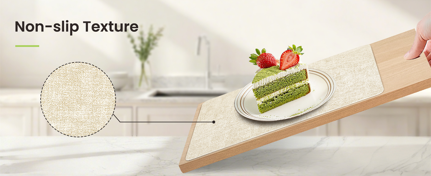 Placemats Set of 6, Faux Leather Heat Resistant Wipeable Placemats, Dual Sided Waterproof Washable Table Mats with Coaster, Suitable for Kitchen, Dining, Table Decor (6, Black Beige)