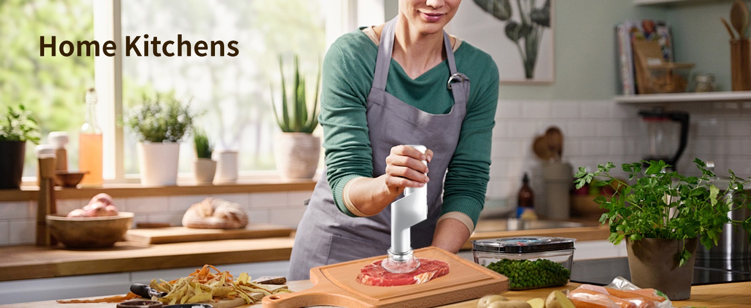 Electric Meat Tenderizer, Handheld Cordless Electric Heavy Duty Meat Tenderizer Hammer, 37 Stainless Steel Sharp Needles Kitchen Tenderizer for Steak, Beef, Chicken Chops, Pork Chops