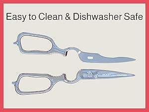 Kitchen Scissors – Heavy-Duty All-Stainless Steel Shears with Forged 3Cr14 Blades, Come-Apart Design, Rust-Resistant Electropolished Finish, Multi-Purpose Nutcracker & Bottle Opener