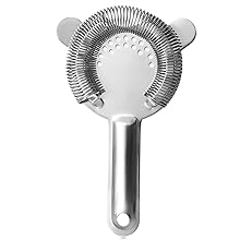 Cocktail Strainer Set – Bar tools Stainless Steel Includes Hawthorne Strainer, Julep & Fine Mesh Cocktail Strainers, Mixing Spoon – Drink Shaker Strainer for Bartending