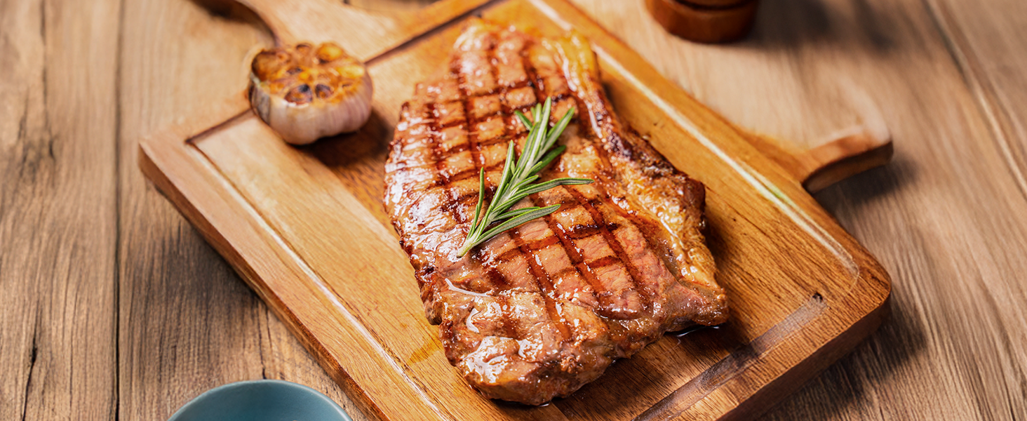 Wireless Meat Thermometer with Smart Timer & APP Alerts, 800ft Bluetooth Grill Food Thermometer, 4 X 0.19In Ultra Thin Probes, ±0.5℉ Accuracy, Big Digital Backlit Screen, for BBQ, Oven, Smoker