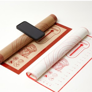 Silicone Baking Pastry Dough Mat - 26x16Inch Extra Large Cookie Bread Rolling Mats Sheet, Nonstick Kitchen Counter Kneading Board, Thick Reusable Pie Cookies Pizza Fondant Making Matt with Measurement