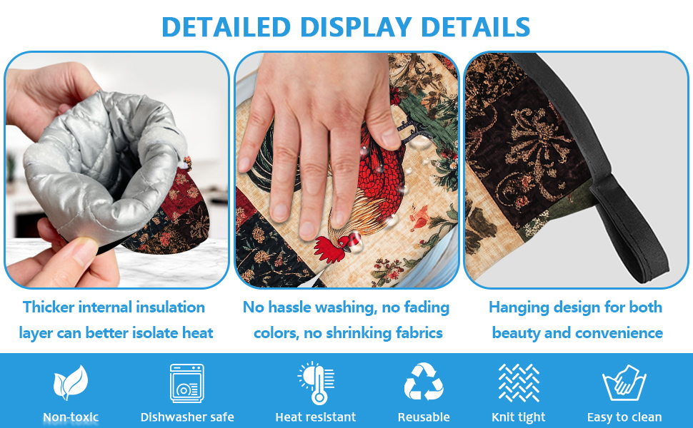 Sunflower Wood Grain Oven Mitts and Pot Holders Sets Heat Resistant 4Pcs Potholders Oven Gloves Hot Pads for Kitchen Baking Cooking Grilling BBQ