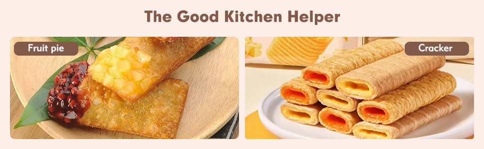 Pasta Cutter Wheel - Fluted Pastry Cutter Double Wheel Ravioli Cutter Tool with Wooden Handle for Pasta Pizza Ravioli Cookie