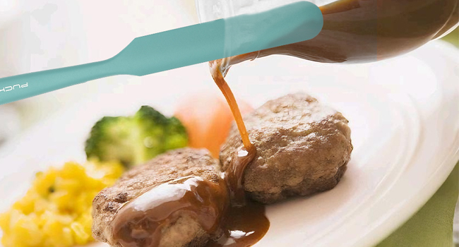 3pcs Silicone Jar Spatulas 10in Long Skinny Heat-Resistant, Narrow Spatula Set for Scraping Peanut Butter, Sourdough, Jam in Small Containers, Blenders & Baking (Black)