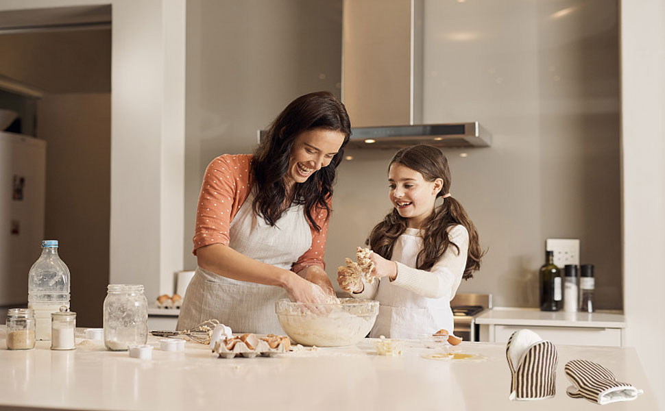 1 Pair Mini Oven Mitts,High Heat Resistant Oven Gloves,Kitchen Short Oven Mit with Hanging Loop for BBQ, Baking, Cooking and Grilling, (Khaki)