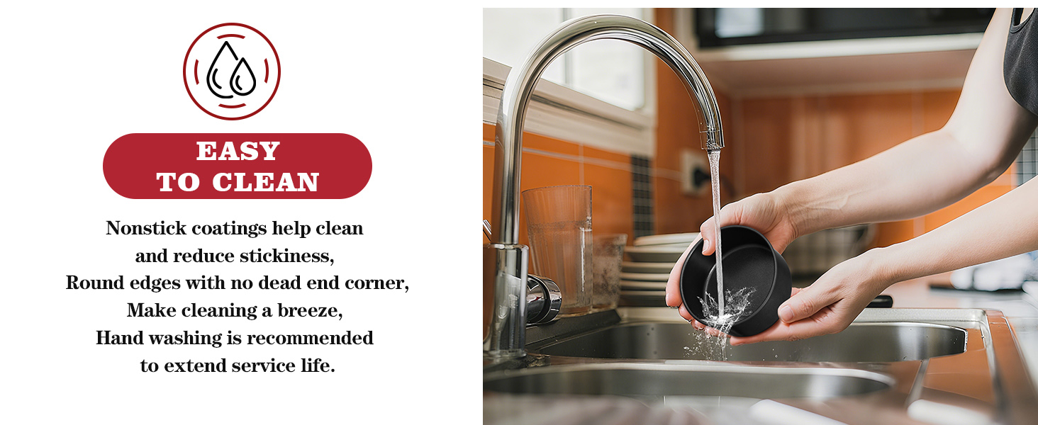 E-far 5 Inch Cake Pan Set of 3, Nonstick Stainless Steel Small Baking Pans Tins, Round Bakeware for Layer Cakes, Stainless Steel Core & Non-Toxic Coating, Straight Side & 2 Inch Deep