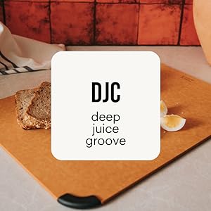 Public Goods Wood Cutting Board | Large Cutting Board for Kitchen | Made From Wood Fiber and Paper Composite | Non-Slip Silicone Corners | Dishwasher Safe, Durable, and Knife-Friendly | 17.3