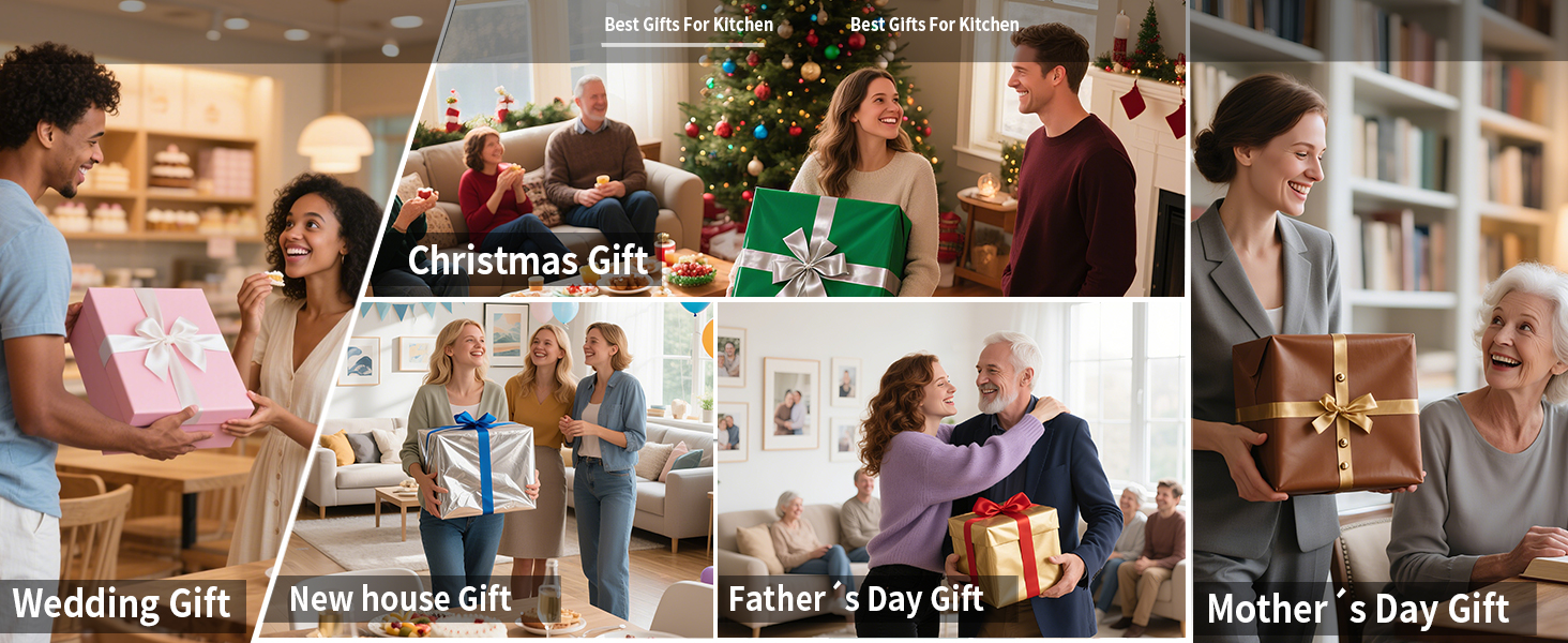 Acacia Wood Cutting Board for Kitchen – Chopping Board with Grooves & Handles, Large Wooden Cutting Board for Meat, Vegetables, Fruits, Cheese and Fruits Ideal Kitchen Gifts