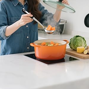 Stainless Steel Kitchen Utensil Set – Premium Thickened Cooking Utensils Set, Silver Kitchen Tools Set for Cooking, Dishwasher Safe Kitchen Tool Set