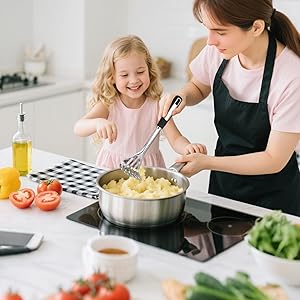 Stainless Steel Kitchen Utensil Set – Premium Thickened Cooking Utensils Set, Silver Kitchen Tools Set for Cooking, Dishwasher Safe Kitchen Tool Set