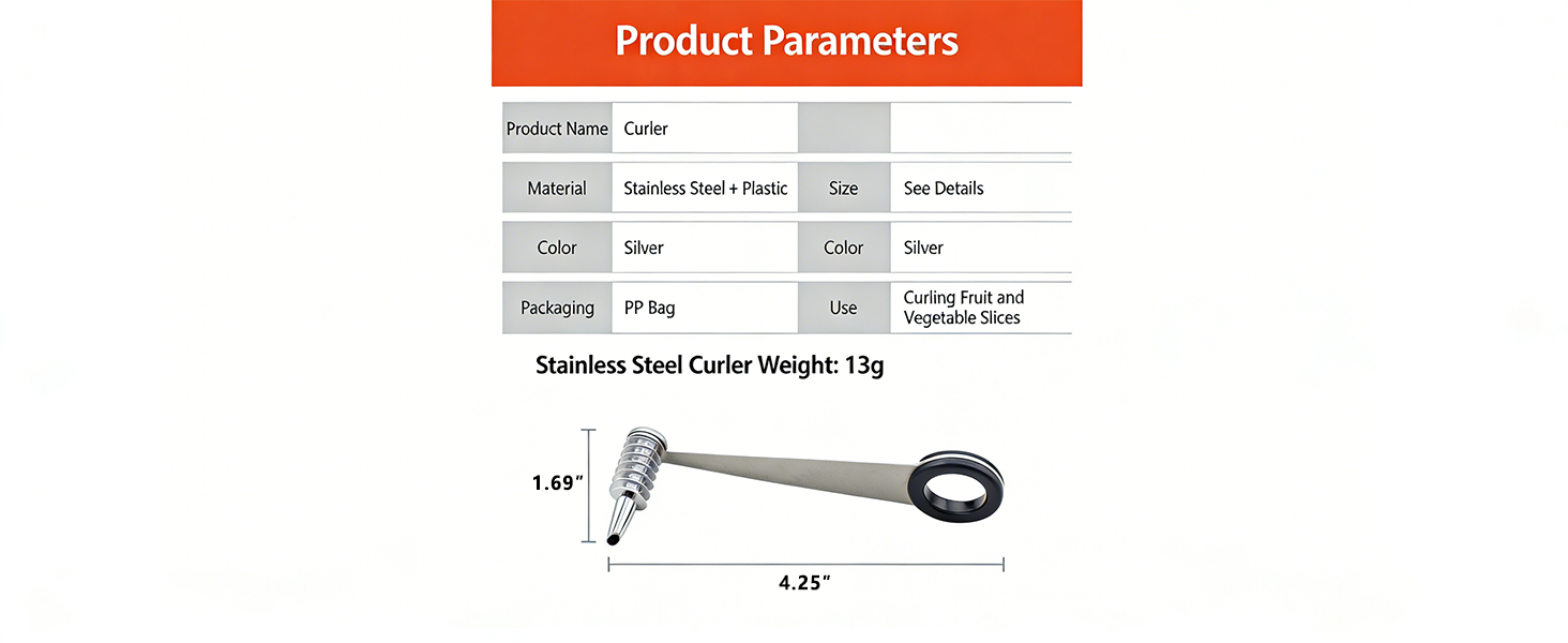Egg Spiral Slicer for Boiled Eggs, Potato, Tomato, Stainless Steel Spiral Cutter for Vegetables, Cucumbers and Carrots
