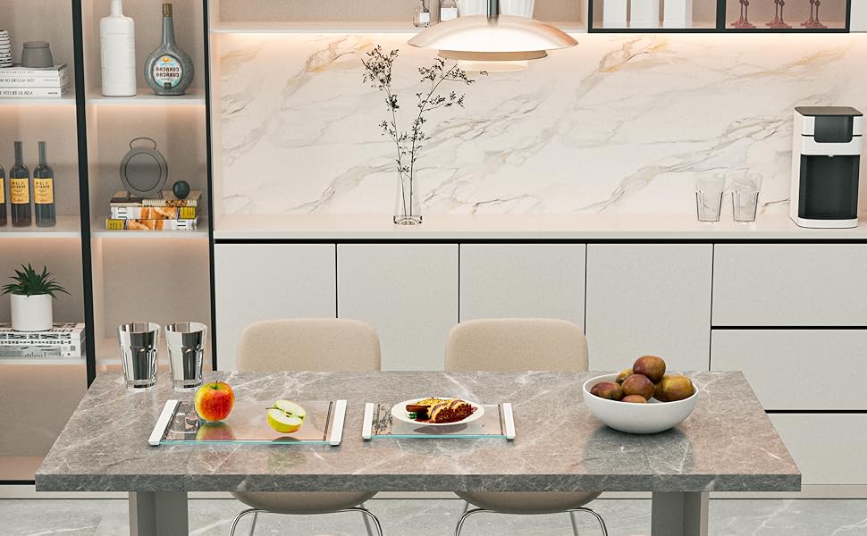 Tempered Glass Cutting Board Set for Kitchen Counter - Dishwasher Safe with Juice Grooves, Non-Slip Silicone Edges & Beveled Grip - 16