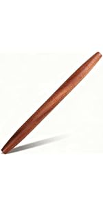 French Rolling Pin,16 Inches Wooden Rolling Pin for Baking,Fondant,Dough Roller for Cookie,Pizza Pie Crust, Pastry, Dough, Essential Kitchen Utensil
