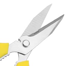 8 Inch Utility Scissors for Kitchen, Office, Craft & DIY – Heavy Duty Stainless Steel Multipurpose Scissors for Cutting Cardboard, Fabric, Carpet, Wire and Leather – with Protective Cover