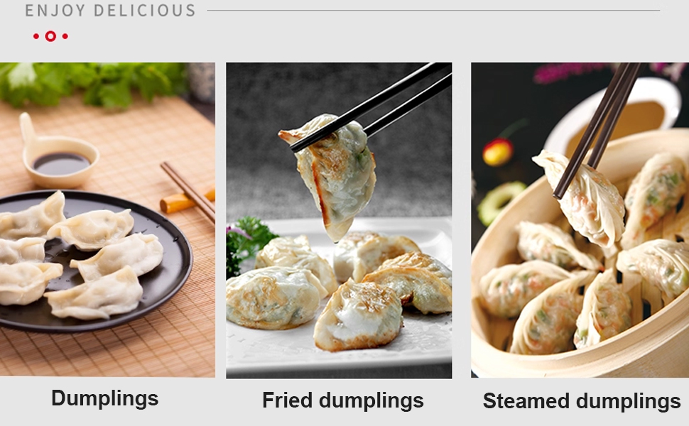 Empanada Maker Press,Dumpling Maker Set with Dough Cutter, Dumpling Mold Set for Pierogi, Pastelitos, Calzone, Turnovers, Chinese Dumpling,Can also be Used as Tortilla Folder,3 Sizes(4