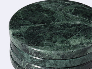 Koville Marble Coaster Set of 4, Round Coasters, 4