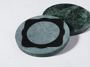 Koville Marble Coaster Set of 4, Round Coasters, 4