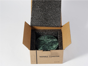 Koville Marble Coaster Set of 4, Round Coasters, 4