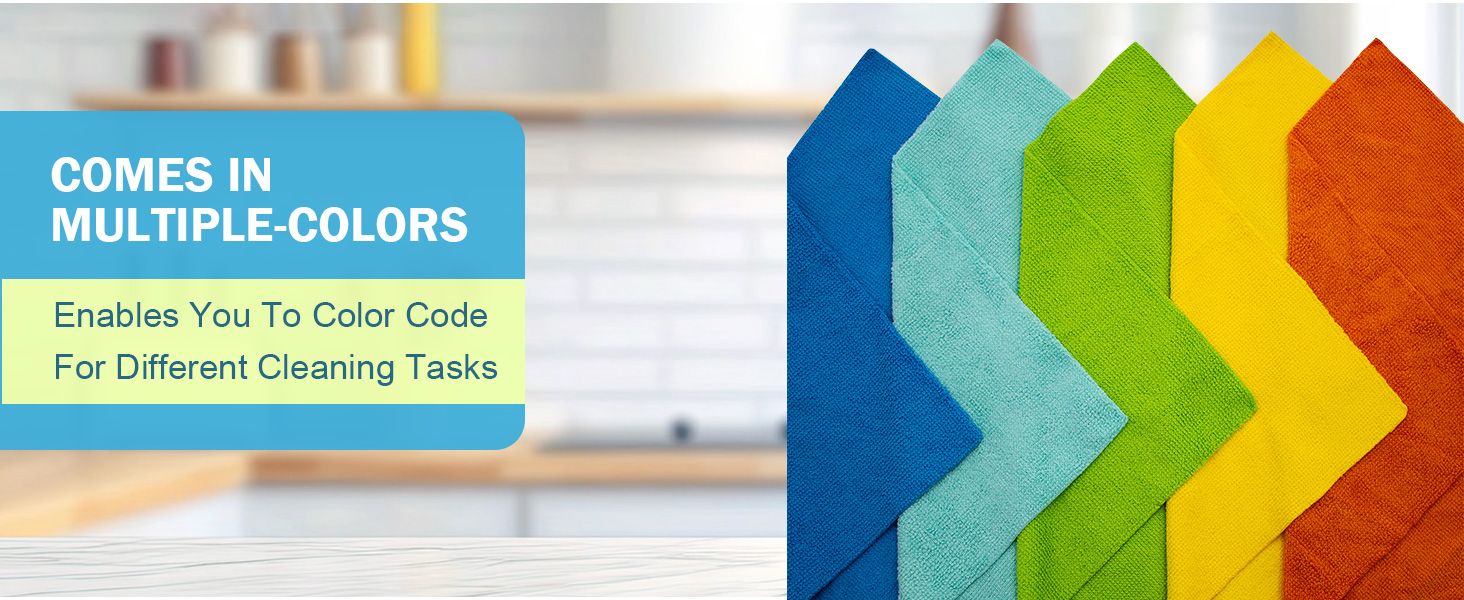 AIDEA Microfiber Cleaning Cloth, 20PK, Soft Absorbent Rags, Microfiber Towels for Cars, Kitchen Towels, Dusting Cloth for Home, Window, Cleaning Supplies, 12