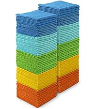 AIDEA Microfiber Cleaning Cloth, 20PK, Soft Absorbent Rags, Microfiber Towels for Cars, Kitchen Towels, Dusting Cloth for Home, Window, Cleaning Supplies, 12