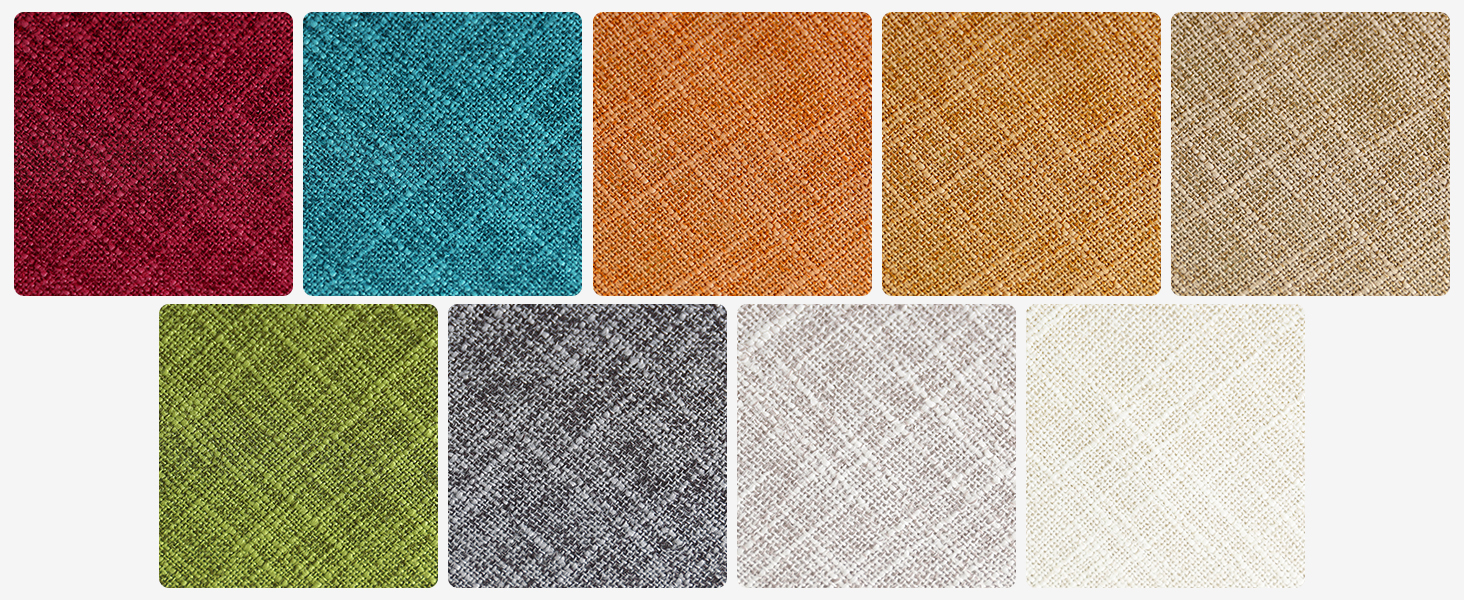 homing 15 Inch Round Cloth Placemats Set of 6, Cotton Linen Blend Washable Table Mats, Farmhouse Dining Place Mats for Indoors & Outdoors, Easy to Clean, Linen