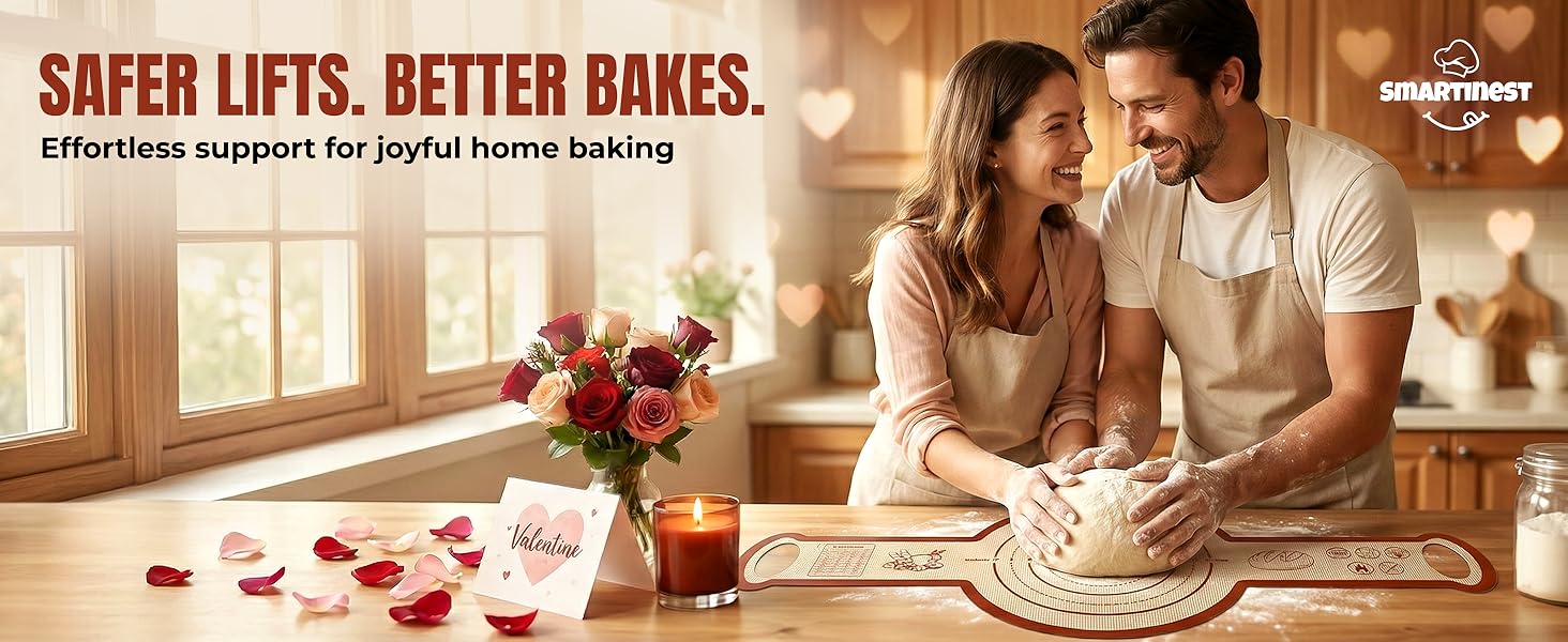 Sourdough Silicone Bread Sling for Dutch Oven, 2PCS Non-Stick Reusable Baking Mat with Long Handles, Essentials Bread Making Supplies for Dough Transfer and Loaf Pan Lifter Liner, Set Of Oval & Round