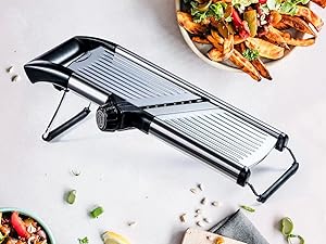 Rotary Cheese Graters with 4 Blades, Hand Crank Cheese Grater with Waffle Slicer, Black and White Cheese Shredder with Suction Base, Easier for Shredding & Grating (Black, 4 Graters)