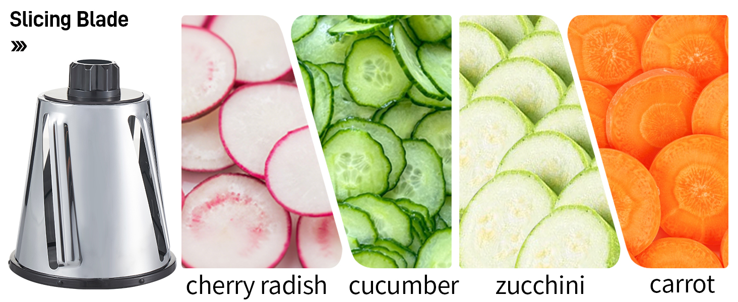 Rotary Cheese Graters with 4 Blades, Hand Crank Cheese Grater with Waffle Slicer, Black and White Cheese Shredder with Suction Base, Easier for Shredding & Grating (Black, 4 Graters)