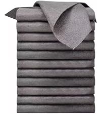 10 Pack Extra Large Non Scratch Wire Dishcloths, 30x30cm Double-Layer Silver Thread Kitchen Cleaning Rags, Dual-Sided Wet & Dry Reusable Steel Wire Dish Cloths for Cookware, Sinks, Stovetops