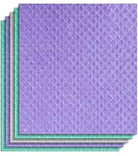 10 Pack Extra Large Non Scratch Wire Dishcloths, 30x30cm Double-Layer Silver Thread Kitchen Cleaning Rags, Dual-Sided Wet & Dry Reusable Steel Wire Dish Cloths for Cookware, Sinks, Stovetops