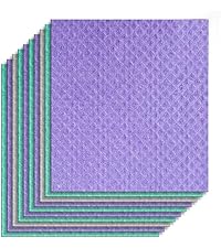 Cotton Dish Cloths 6 Pack,12x12 Inch – Super Absorbent, Quick-Dry & Reusable Kitchen Cleaning Cloths, Lint-Free Washable Towels for Dishes, Glass & Household Use(Red)