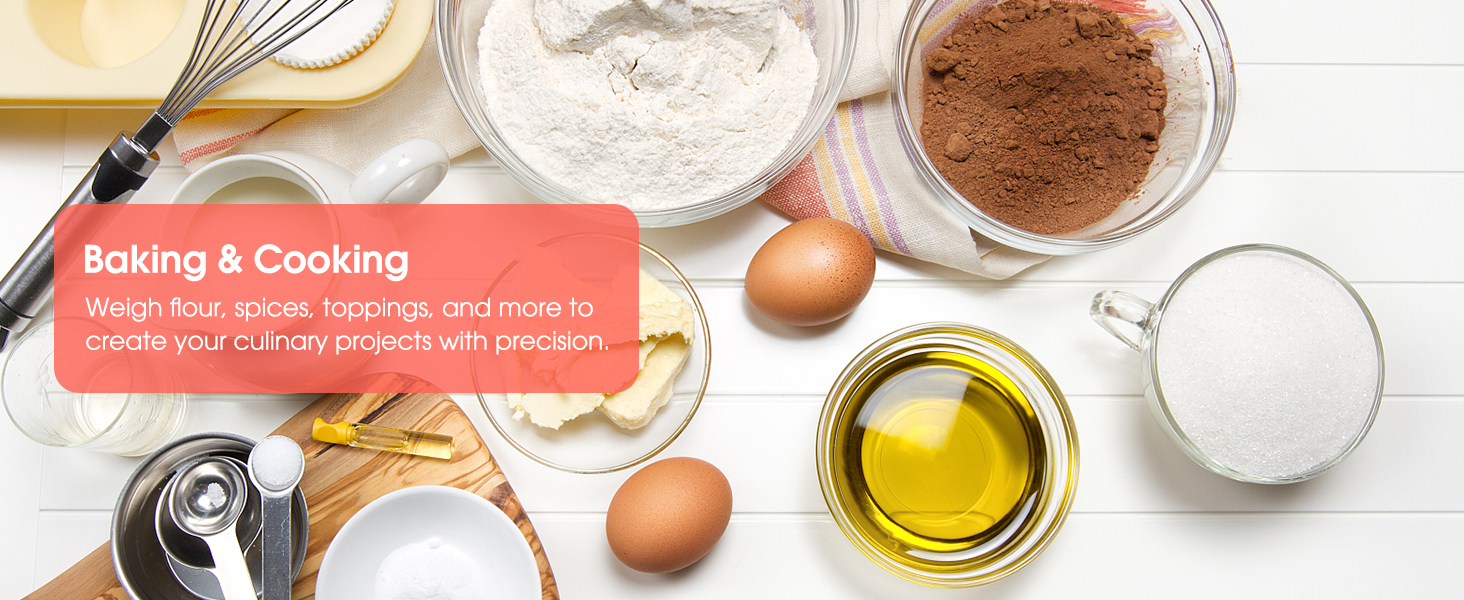 Mik-Nana Food Scale, 11lb Digital Kitchen Scale with LCD Display 6 Units Tare Function, Stainless Steel Weight Grams and Ounces for Baking, Cooking and Meal Prep (Batteries Included)